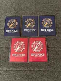 One Piece Card Shanks Gol D. Roger Nami Kaido Smoker 5 Card Set - Image 2