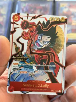Monkey.D.Luffy - ST01-012 (3rd Anniversary Winner) ST01-012 One Piece Promotion - Image 1