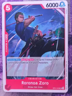 Roronoa Zoro OP11-016 Uncommon A Fist of Divine Speed One Piece Near Mint - Image 1
