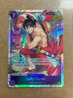 One Piece Luffy-Tarou ST18-005 Starter Deck 18 PURPLE Monkey.D.Luffy LP FOIL 3 - Image 1