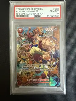EDWARD.NEWGATE ROYAL BLOOD OP10 #ST15-002 SP ALT ART SR - ONE PIECE PSA 10 - Image 1
