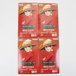 One Piece TCG OP-13 Carrying On His Will Sleeved Booster Pack Lot of 4 English - Image 1