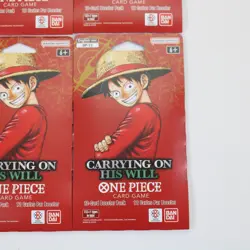 One Piece TCG OP-13 Carrying On His Will Sleeved Booster Pack Lot of 4 English - Image 2