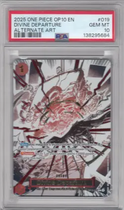 2025 One Piece Divine Departure Alt Art #OP10-019 PSA 10 GEM MINT ZV - Image 1