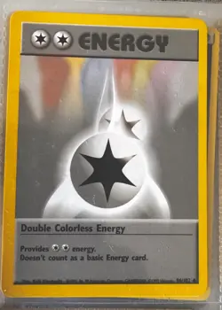 1999 POKEMON BASE SET SHADOWLESS #96 DOUBLE COLORLESS ENERGY Ungraded - Image 1