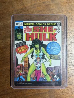 Jennifer Walters Borderless Foil M 0388 Marvel Super Heroes MTG She-Hulk Comic - Image 2