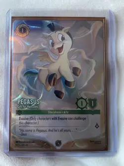 Pegasus Gift For Hercules Disney Lorcana Challenge DLC Foil Promo NM 1/C2 - Image 1