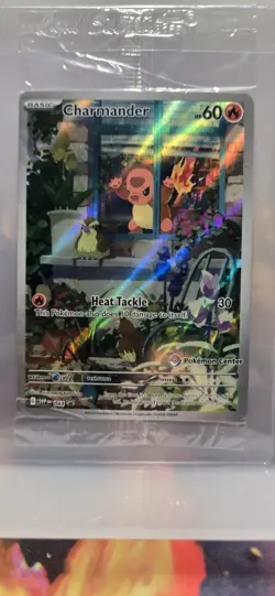 Pokemon Obsidian Flames Charmander SVP 044 Promo Pokemon Center Exclusive - Image 1
