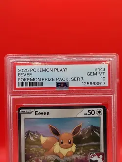 Pokemon-POP 1-Eevee PSA 10 english Pokemon Prize Pack: Series 7 143/191 - Image 4