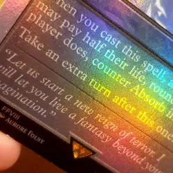 Absorb into Time, Foil, Final Fantasy Secret Lair, Magic MTG LP Light Play - Image 3