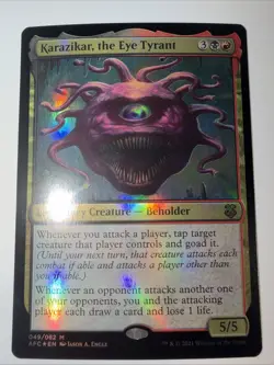 MTG Karazikar, the Eye Tyrant Commander: Adventures in the Forgotten Realms Foil - Image 1