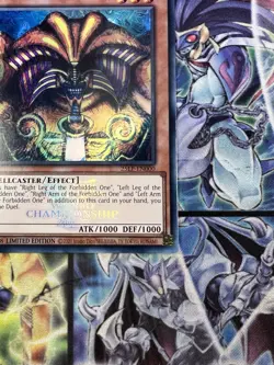 Yugioh! Exodia the Forbidden One EMBLAZONED ULTRA 25LP-EN000 WORLD CHAMPIONSHIP - Image 4
