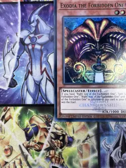Yugioh! Exodia the Forbidden One EMBLAZONED ULTRA 25LP-EN000 WORLD CHAMPIONSHIP - Image 5