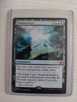 MTG Magic the Gathering Omniscience- MTG - FDN - NM/M Card - Rare - Image 1