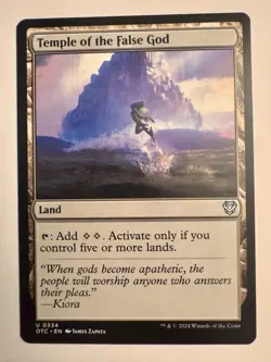 Temple of the False God #334 (NM) Thunder Junction OTC Magic MTG - Image 1