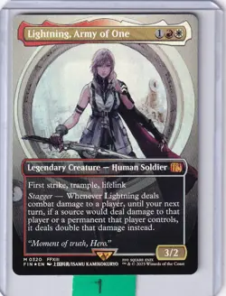 Lightning Army of One (Borderless)(#320) FOIL * Final Fantasy - Image 1