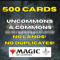 500 MTG Cards - No Lands - No Duplicates - Magic the Gathering Bulk Cards - Image 1