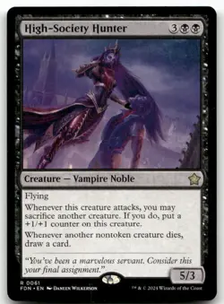 High-Society Hunter #61 (LP) Foundations FDN Magic MTG - Image 1