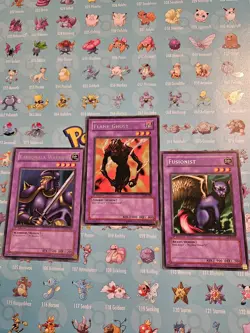 Yugioh Fusionist,Flame Ghost,Karbonala Warrior LOB 1st Edition NM - Image 1