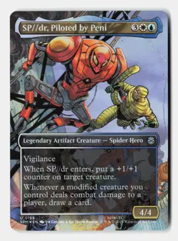 SP//dr, Piloted by Peni (Borderless) 199 Marvel's Spider-Man MTG Foil NM - Image 1