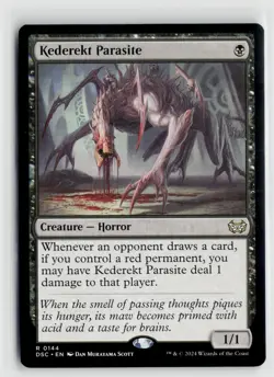 MTG Kederekt Parasite x1 NM DSC Duskmourn House Of Horror Commander 0144 - Image 1