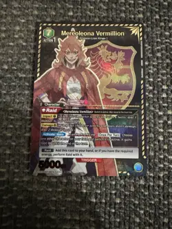 Union Arena CCG Black Clover Mereoleona Vermillion BCV-1-042 1 Star Parallel NM - Image 2