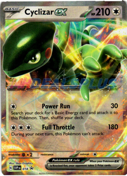 NM Pokemon Cyclizar EX SVP018 Black Star Promo Card - Image 1