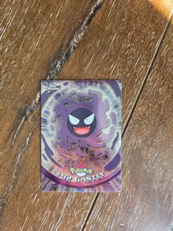 1999 GASTLY #92 Topps Pokemon Blue Logo TV Animation Edition Foil Holo TCG - Image 1