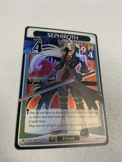 Kingdom Hearts TCG Sephiroth Holo Foil Light and Darkness SR 32/91 Pack Fresh - Image 1