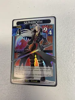 Kingdom Hearts TCG Sephiroth Holo Foil Light and Darkness SR 32/91 Pack Fresh - Image 4