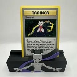 Pokemon TCG Giovanni Trainer Card Holo Rare, Gym Challenge, #18/132 - Image 1