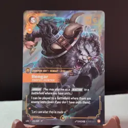 Riot Games League of Legends Rengar Trophy Hunter Promo Foil UNL 120/219 - Image 1