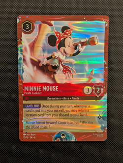 Lorcana Minnie Mouse Pirate Lookout Foil Promo Card 17/P3 Disney Cruise Line DCL - Image 1