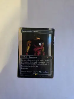 Commander's Plate FOIL (SLD 1733) MTG Marvel Iron Man Secret Lair - Image 1