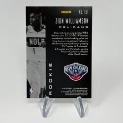 2019-20 Panini Illusions Zion Williamson Rookie Card #151 RC Foil SP - Image 2