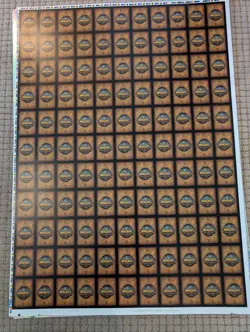 WoW TCG Uncut Sheet Lot - 5 Sheets Raid Foil Loot French Heroes Promos 1 of 2 - Image 2