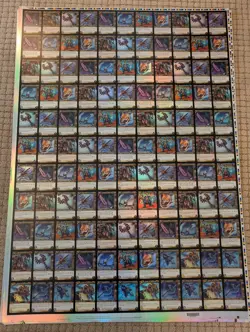 WoW TCG Uncut Sheet Lot - 5 Sheets Raid Foil Loot French Heroes Promos 2 of 2 - Image 1