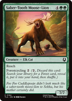 Saber-Tooth Moose-Lion Magic: The Gathering Avatar: The Last Airbender 194 - Image 1