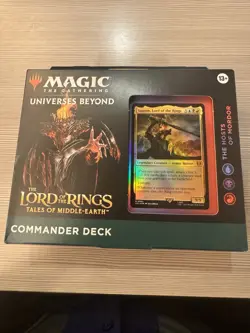 MtG Lord of the Rings: Tales of Middle Earth Commander Deck Hosts of Mordor NEW! - Image 1