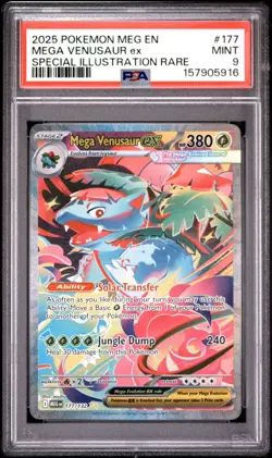 MEGA VENUSAUR EX 177/132 SPECIAL ILLUSTRATION RARE PSA 9 POKEMON - Image 1
