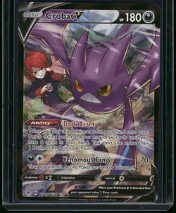 Crobat V TG20/TG30 Holo Lost Origin Trainer Gallery Pokemon Card 2022 Near Mint - Image 2