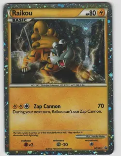 Raikou Promo HGSS Black Star Promos HGSS19 Near Mint Pokemon - Image 1
