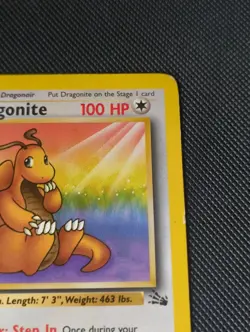 Pokemon TCG Dragonite Fossil 19/62 Non Holo Rare Vintage WOTC 1999 - Image 3
