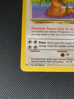 Pokemon TCG Dragonite Fossil 19/62 Non Holo Rare Vintage WOTC 1999 - Image 5