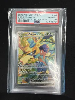 2025 POKEMON JTG EN-JOURNEY TOGETHER #186 HOP'S ZACIAN EX PSA 10 - Image 1