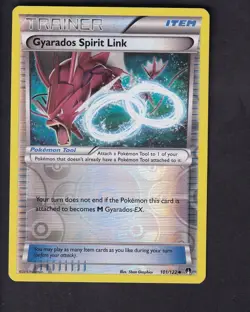 Gyarados Spirit Link 101/122 Uncommon BREAKpoint Pokemon Reverse Holo Near Mint - Image 1