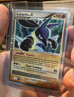 Lucario LV.X DP12 - Pokemon TCG: Diamond and Pearl -Tin Promo HOLO BLEED! NM/LP - Image 3