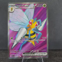 Pokemon Beedrill EX 098/086 Chaos Rising Ultra Rare Holo Full Art - Image 1