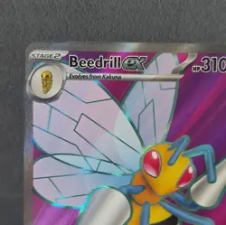 Pokemon Beedrill EX 098/086 Chaos Rising Ultra Rare Holo Full Art - Image 4