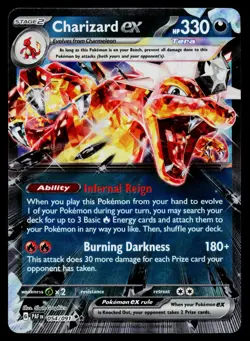 Charizard ex 054/091 Holofoil SV: Paldean Fates Lightly Played - Image 1